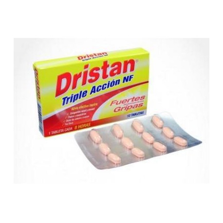 Dristan Triple Acción Síntomas De La Gripa (envios a nivel nacional) caja*12 tabletas