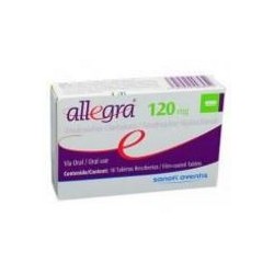 Allegra 120 mg(ENVIOS A NIVEL NACIONAL) Caja* 10 Tabletas Recubiertas - Sanofi-Aventis