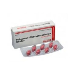 Valsartán + Hidroclorotiazida (ENVIOS REGIONALES Y NACIONAL) Caja*14 Tabletas Recubiertas - Genfar