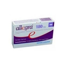 Allegra 180 mg(ENVIOS A NIVEL NACIONAL) Caja *10 Tabletas Recubiertas - Sanofi Aventis