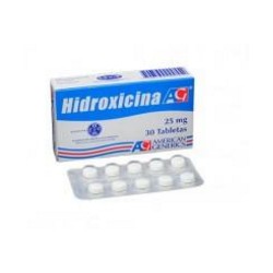 Hidroxicina 25 mg ( ENVIOS REGIONALES Y NACIONAL) Caja*30 Tabletas - American Generics