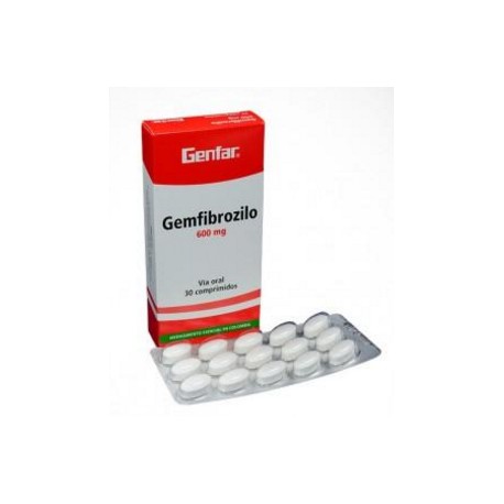 Gemfibrozilo 600 mg (ENVIOS REGIONALES Y NACIONAL) Caja*30 Comprimidos - Genfar