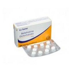 Betahistina Diclorhidrato 8 mg (ENVIOS REGIONALES Y NACIONAL) Caja*20 Tabletas Recubiertas - La Santé