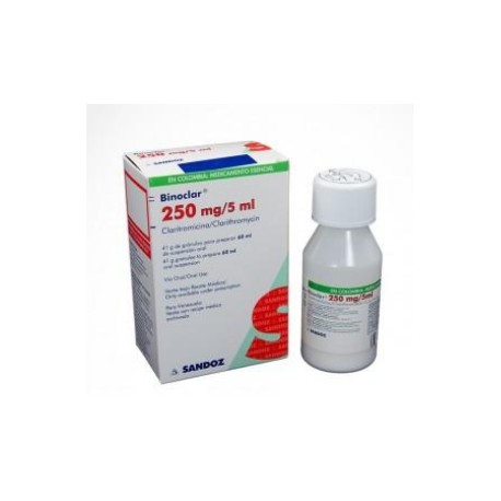 Binoclar 250 mg / 5 mL (ENVIOS REGIONALES Y NACIONAL) Frasco*60 mL - Sandoz