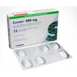 Curam 500 mg ( ENVIOS REGIONALES Y NACIONAL) Caja*12 Tabletas Recubiertas - Sandoz