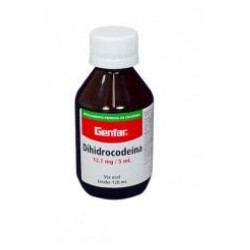 Dihidrocodeína 12,1 mg / 5 mL(ENVIOS REGIONALES Y NACIONAL) Frasco *120 mL Jarabe – Genfar