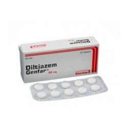 Diltiazem 60 mg (ENVIOS REGIONALES Y NACIONALES ) Caja *20 Tabletas – Genfar