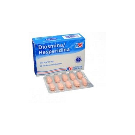 Diosmina / Hesperidina 450/ 50 mg (ENVIOS REGIONALES Y NACIONAL) Caja*30 Tabletas Recubiertas - America Generis