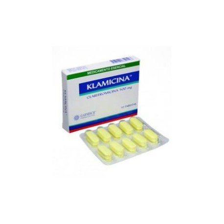 Klamicina 500 mg (ENVIOS REGIONALES Y NACIONAL) Caja*10 Tabletas – Garmisch Pharmaceutical