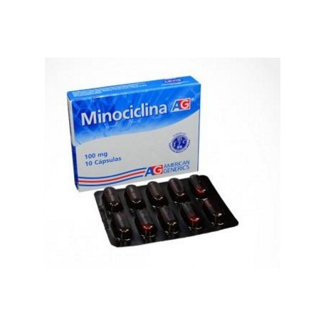 Minociclina 100 Mg(ENVIOS REGIONALES Y NACIONAL) Caja*10 Cápsulas – Antibiótico