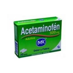 Acetaminofén Adultos Tabletas - Analgésico (Envíos Regionales y Nacionales) caja*20 tabletas