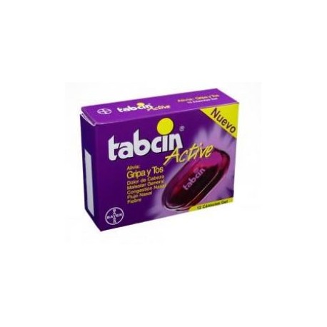 Tabcin Active Cápsulas Gel - Gripa Y Tos (Envíos Regionales y Nacionales) caja*12 unidades