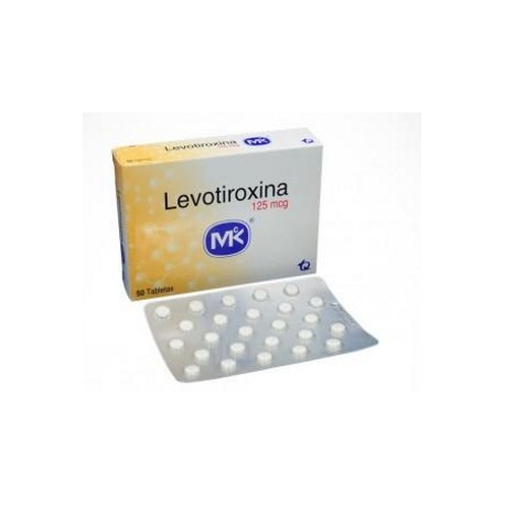 Levotiroxina 125 mcg (ENVIOS REGIONALES Y NACIONAL) Caja*50 Tabletas – Hormona De Tiroides