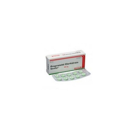 Propranolol tabletas de 40 mg