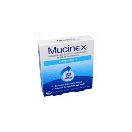 Mucinex 600 mg Expectorante (envios a nivel nacional) caja*20 tabletas