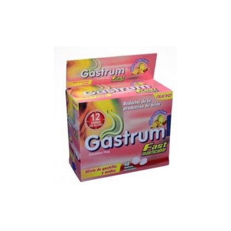 Gastrum Tabletas Masticables Sabor A Tutti Frutti Gastritis Acidez (ENVIOS REGIONAL Y NACIONAL) caja*48 unidades