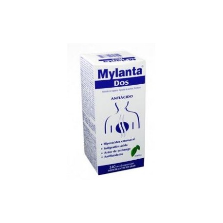 Mylanta Dos Sabor Menta Antiácido (envios a nivel nacional) fco*240ml