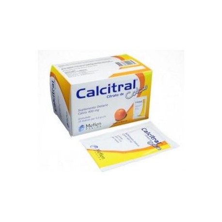 Calcitral Sobres Granulados Sabor A Naranja (ENVIOS REGIONAL Y NACIONAL) caja*15 sobres