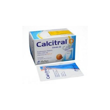 Calcitral D Sobres Granulado Sabor a Naranja (ENVIOS REGIONAL Y NACIONAL) caja*15 sobres