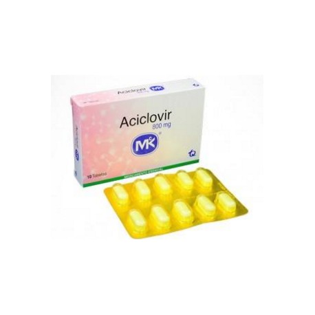 Aciclovir 800 mg (ENVIOS A NIVEL NACIONAL) Caja*10 Tabletas Tecnoquímicas