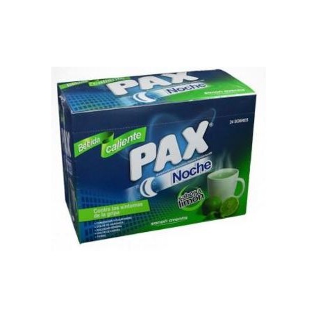 Pax Noche Sabor A Limón Síntomas De Gripa (envios a nivel nacional) caja*24 sobres