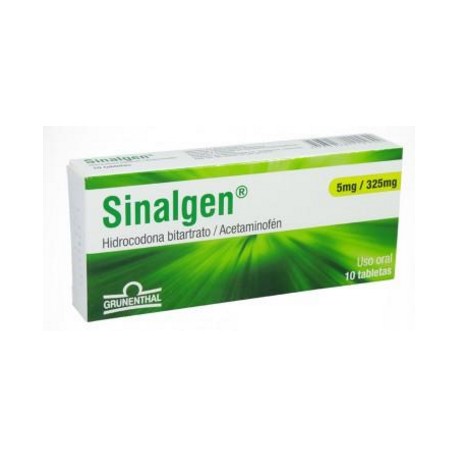 Sinalgen 50 / 325 mg Tabletas Grünenthal (Envíos Regionales y Nacionales) caja*10 unidades