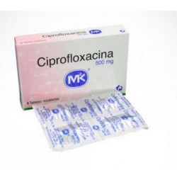 Ciprofloxacina 500 mg (ENVIOS REGIONALES Y NACIONAL) Caja*6 Tabletas Recubiertas - Tecnoquímicas