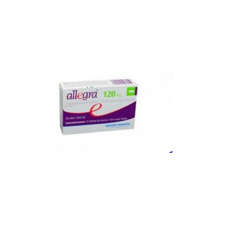 Allegra 120 mg ( ENVIOS A NIVEL NACIONAL) Caja*10 Tabletas Recubiertas Sanofi-Aventis