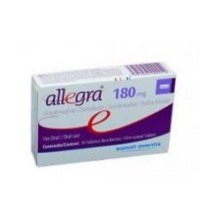 Allegra 180 mg ( ENVIOS A NIVEL NACIONAL) Caja*10 Tabletas Recubiertas Sanofi Aventis