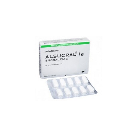 Alsucral 1 g (ENVIOS A NIVEL NACIONAL) Caja x 20 Tabletas - Ropsonhn Laboratorios