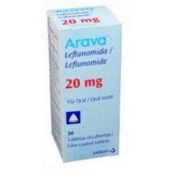 Arava 20 mg ( ENVIOS A NIVEL NACIONAL) Caja*30 Tabletas Recubiertas Sanofi Aventis