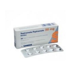 Topiramato 50 mg Tabletas Con Película Sandoz (Envíos Regionales y Nacionales) caja*20 unidades