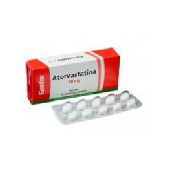 Atorvastatina 20 mg ( ENVIOS REGIONALES Y NACIONALES) Caja *10 Tabletas Recubiertas Genfar