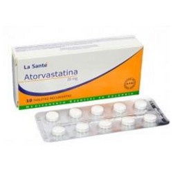 Atorvastatina 20 mg ( ENVIOS REGIONALES Y NACIONALES) Caja*10 Tabletas Recubiertas La Santé