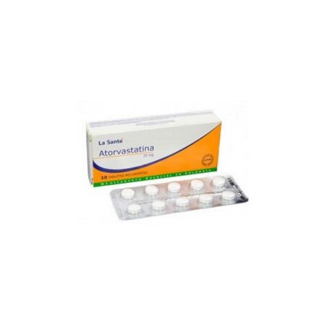 Atorvastatina 20 mg ( ENVIOS REGIONALES Y NACIONALES) Caja*10 Tabletas Recubiertas La Santé