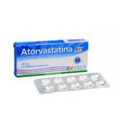 Atorvastatina 40 mg ( ENVIOS REGIONALES Y NACIONALES ) Caja*10 Tabletas Recubiertas American Generics