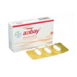 Azibay 500 mg ( ENVIOS REGIONAL NACIONAL ) Caja*3 comprimidos Recubiertos Bayer