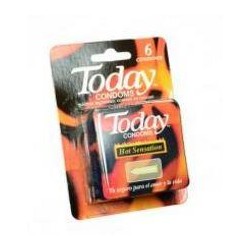 Condones Today Hot Sensation (ENVIOS REGIONALES Y NACIONAL) Caja*6 Unidades