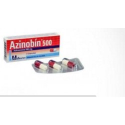 Azinobín 500 mg ( ENVIOS REGIONAL NACIONAL) Caja*3 Cápsulas Biochem Farmacéutica