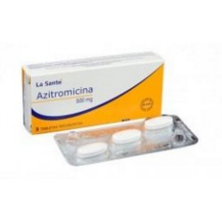 Azitromicina 500 mg ( ENVIOS REGIONAL NACIONAL) Caja*3 Tabletas Laboratorio la Santé