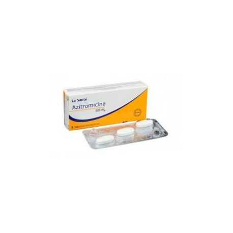 Azitromicina 500 mg ( ENVIOS REGIONAL NACIONAL) Caja*3 Tabletas Laboratorio la Santé