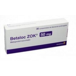 Betacol Zok 50 mg( ENVIOS REGIONALES Y NACIONAL) Caja*30 Comprimidos De Liberación Prolongada AstraZeneca