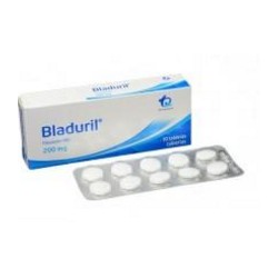 Bladuril 200 mg ( ENVIOS REGIONALES Y NACIONAL) Caja*10 Tabletas Cubiertas Tecnoquímicas