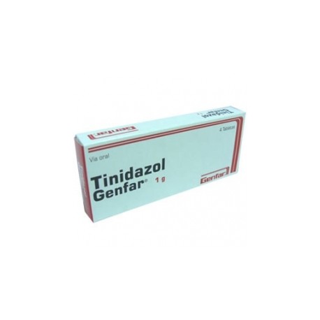 TINIDAZOL 1GR GENFAR (ENVIO A NIVEL NACIONAL) CAJA*4 TABLETAS