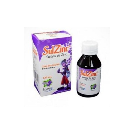 SulZinc 2 mg Sabor A Uva (envios regionales y nacionales) fco*120ml