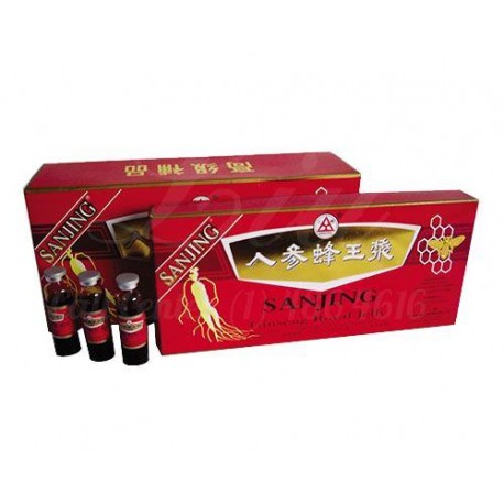 Ginseng Royal Jelly por 10 Energizante y prolongador de longevidad. Caja por 10