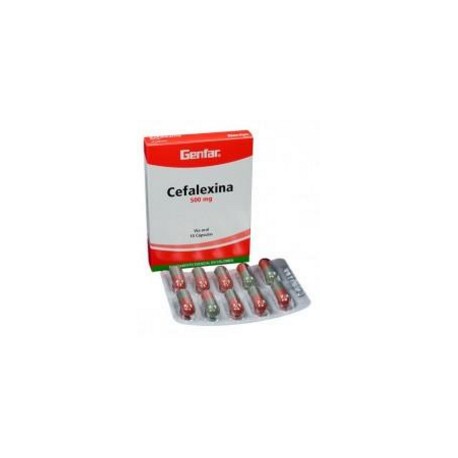 Cefalexima 500 mg ( ENVIOS REGIONALES Y NACIONAL) Caja*10 Cápsulas Genfar