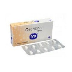 Cetirizina 10 mg ( ENVIOS REGIONALES Y NACIONAL) Caja* 10 Tabletas Recubiertas Incobra
