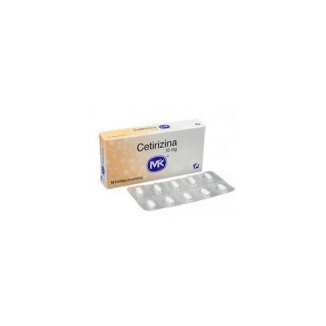 Cetirizina 10 mg ( ENVIOS REGIONALES Y NACIONAL) Caja* 10 Tabletas Recubiertas Incobra