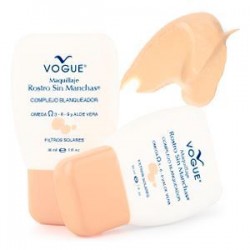 MAQUILLAJE FLUIDO VOGUE BLANQUEADOR PORCELANA ( envios regionales y nacional)